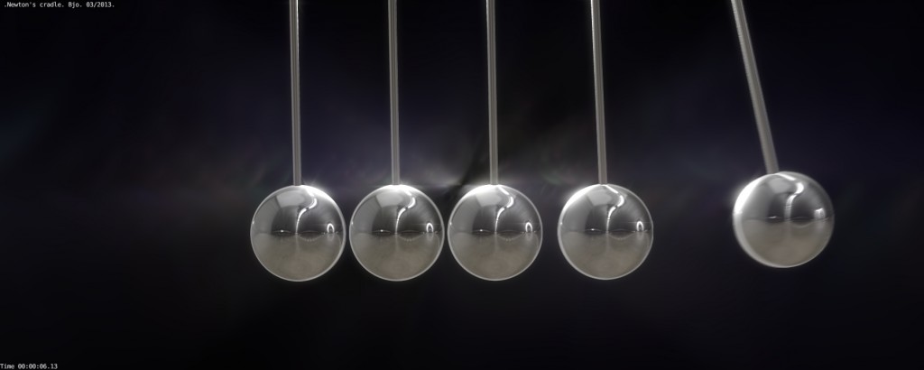 Newton's cradle animated preview image 3